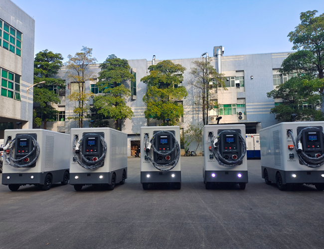 Robot de carga de almacenamiento de energía móvil